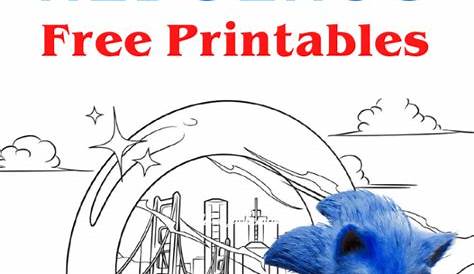 printable sonic the hedgehog worksheet