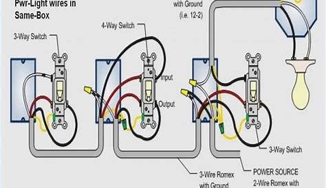 four way light switch diagram