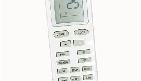 gree air conditioner remote control manual