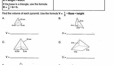 14 Best Images of Prisms And Pyramids Describe Worksheets - Surface