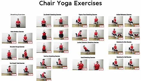 20 Best Printable Chair Yoga Exercises For Seniors PDF for Free at