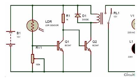 automatic solar street light circuit diagram