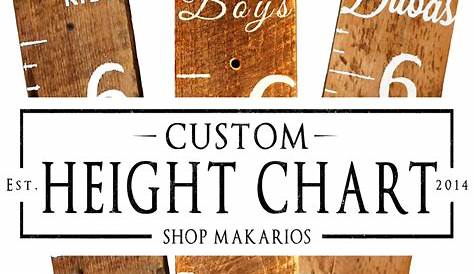 Height Chart.Measuring Stick.Wall Height by MakariosDecor on Etsy