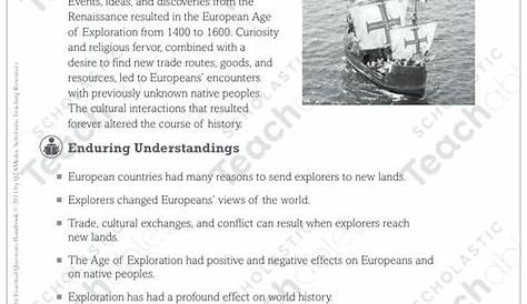 european explorers worksheet answers