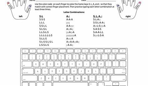 keyboarding worksheets