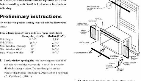 Crosley CAE15ESR11 User Manual AIR CONDITIONER Manuals And Guides L0806996