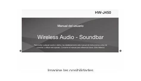 Samsung HW-J450 Manual de Usuario | Manualzz