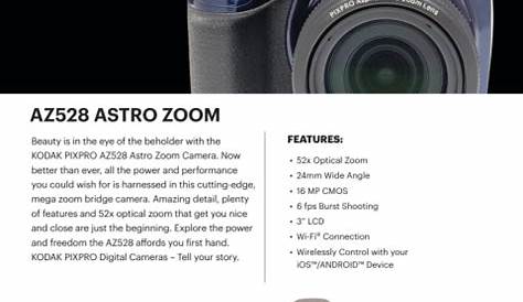 Kodak PixPRO AZ528 Astro Zoom BSI-CMOS Bridge Digital Camera - 16MP 52X