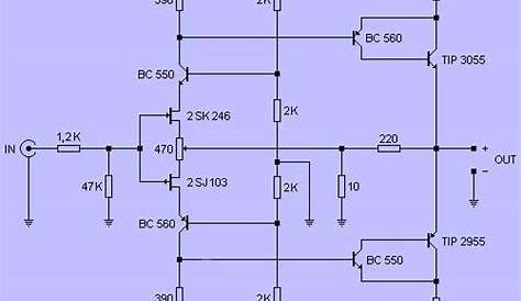 20w audio amp circuit diagram