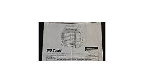 MR. HEATER BIG BUDDY PROPANE HEATER MH18B PARTS & OWNERS MANUAL (462
