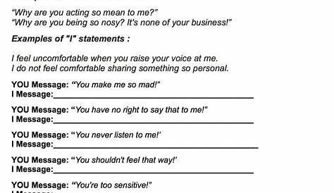 Worksheets For Couples To Reconnect