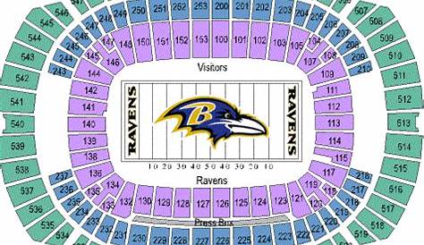 ravens seating chart seat numbers