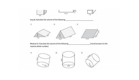 Volume Worksheet with answers [3D shapes] | Teaching Resources | Volume