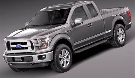 Ford F-150 Extended Cab 2015 3D Model .max .obj .3ds .fbx .c4d .lwo .lw .lws - CGTrader.com