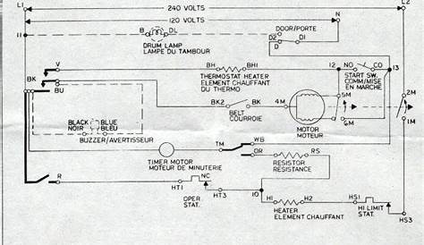 electric dryer schematic diagram