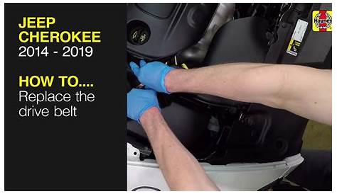 How to Replace the drive belt on the Jeep Cherokee 2014 to 2019 - YouTube