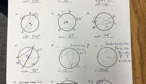 unit circle worksheets answers