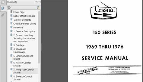 1969 - 1976 Cessna 150 Series Service Repair Manual - PDF DOWNLOAD