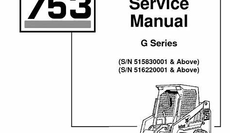 bobcat 753 operators manual