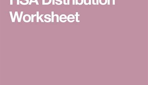 hsa value smart worksheets