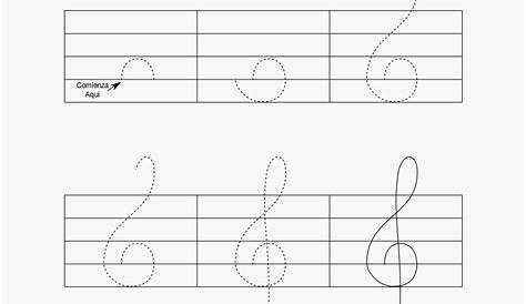 Draw Treble Clef Pdf, HD Png Download - kindpng