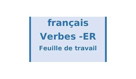 ER Verbs in French Verbes ER Present Tense Worksheet 2 by jer520 LLC