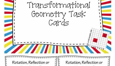 Rotations Worksheet 8th Grade | Geometry task cards, Teaching math