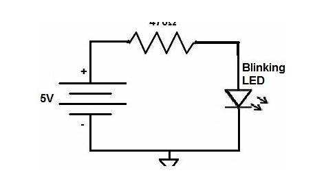 blinking leds circuit diagram