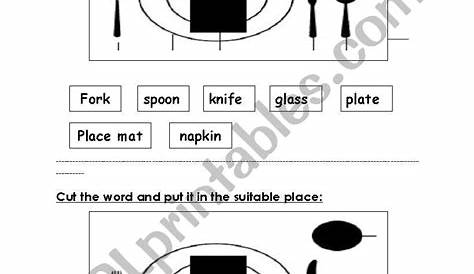 setting a table worksheet
