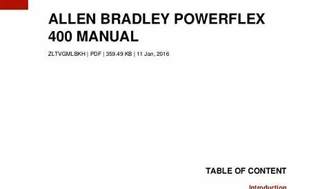 Allen bradley-powerflex-400-manual