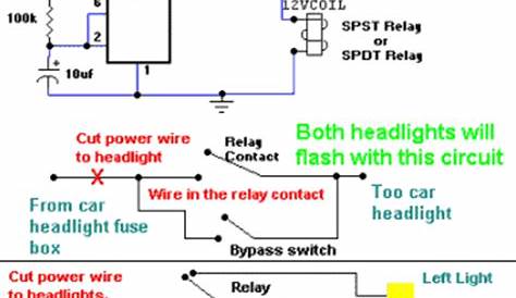 automotive bulb flasher circuit diagram