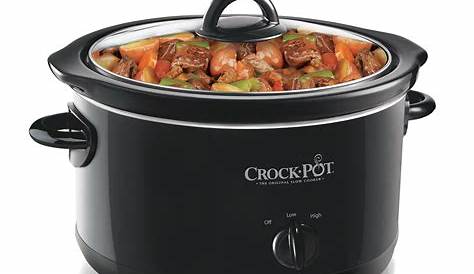 Crock-Pot 4 Quart Black Slow Cooker - Walmart.com - Walmart.com