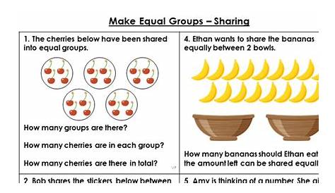 Free Year 2 Make Equal Groups – Sharing Lesson – Classroom Secrets