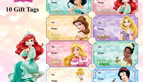 Disney Princess Gift Tags Disney Printables Princess