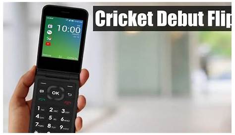 cricket flip phone manual