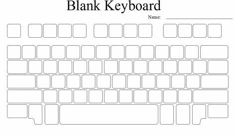 Blank Keyboard Worksheet - worksheet
