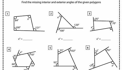 quadrilateral and polygon worksheets