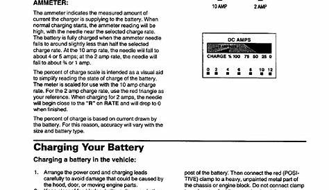 Using your battery charger, Setting the controls, Charging your battery | Sears 200.71221 User