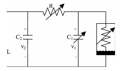 The general scheme of the Chua's circuit The circuit consists of two