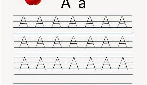 Alphabet Tracing Worksheets For Kindergarten - Printable Kindergarten Worksheets