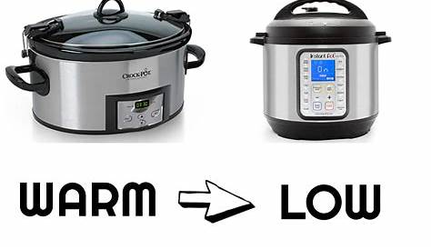 conversion chart for How To Use Your Instant Pot To Slow Cook - Fit