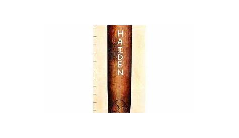 Wooden Antique Baseball Bat Growth Chart | Growth chart, Baseball bat, Baseball