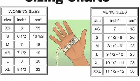 ladies glove sizing chart