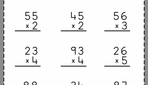 multiplying 2 digit by 2 digit numbers a - multiplying two digit