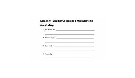Weather & Climate - Worksheets by Ms. Wagner | Teachers Pay Teachers