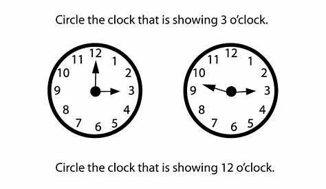 tell time worksheets for kindergarten