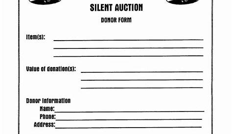 sample silent auction donation request letter