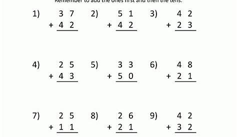math worksheets for first grade
