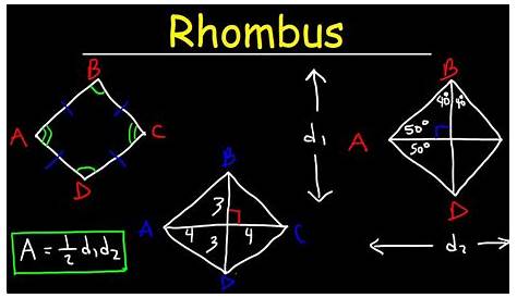 geometry rhombus worksheets
