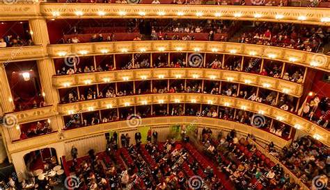 VIENNA, AUSTRIA - OCTOBER 2019: Interior of Vienna State Opera House